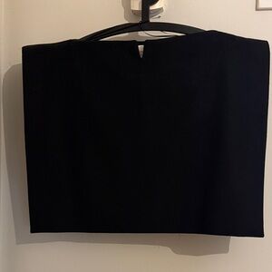 Classic Black Straight Skirt